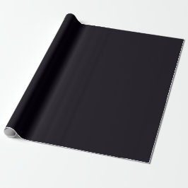 Schlichter natürlicher Schwarz-Farbton Geschenkpapier