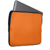 Schlichter orange Hintergrund Laptopschutzhülle (Vorne Rechts)
