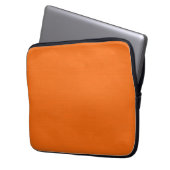 Schlichter orange Hintergrund Laptopschutzhülle (Vorderseite Links)