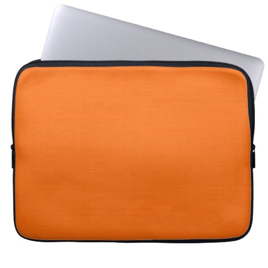 Schlichter orange Hintergrund Laptopschutzhülle (Vorderseite)