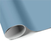 Schlichter Pilot Blauer Farbton Geschenkpapier (Rolleneckpunkt)