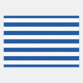 Schlichter Polka Dot Wide Striping und Solid Geschenkpapier Set (Vorderseite)