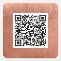 Schlichter QR-Code Elegante Kupferbronze Beruflich