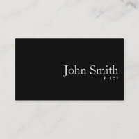 Schlichter QR-Code-Pilot/Aviator-Visitenkarte