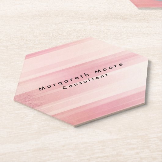 Schlichter rosa Hintergrund Beruflich Untersetzer (angewinkelt)