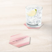 Schlichter rosa Hintergrund Beruflich Untersetzer (Vor Ort)