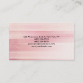 Schlichter rosa Hintergrund Beruflich Visitenkarte (Rückseite)