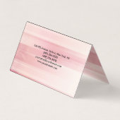 Schlichter rosa Hintergrund Beruflich Visitenkarten (Rückseite)