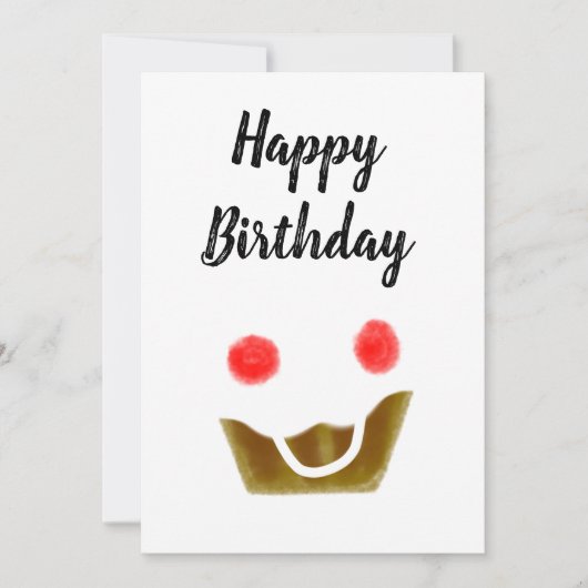 schlichter rosa Kuchen eleganter Geburtstag (Vorderseite)