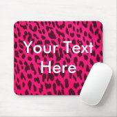 Schlichter rosa Leopard-Druck Mousepad (Mit Mouse)