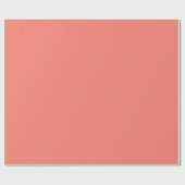 Schlichter Rosy Lachs Peach Color Shade Tone Geschenkpapier (Flach)
