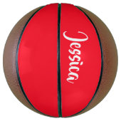 Schlichter, roter Massiv Basketball (Vertikal)