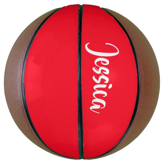 Schlichter, roter Massiv Basketball (Vertikal)