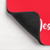 Schlichter, roter Massiv Mousepad (Ecke)