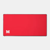 Schlichter, roter Massiv Schreibtischunterlage (Vorderseite)