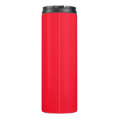 Schlichter, roter Massiv Thermosbecher (Rückseite)