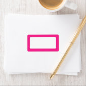 Schlichter, roter Rand Adressaufkleber (Insitu)