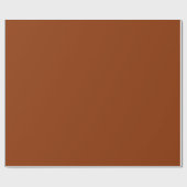 Schlichter Rust-Braune Farbton Geschenkpapier (Flach)