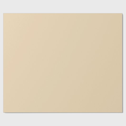 Schlichter Sand, hellbeige, helle Farbe Geschenkpapier (Flach)