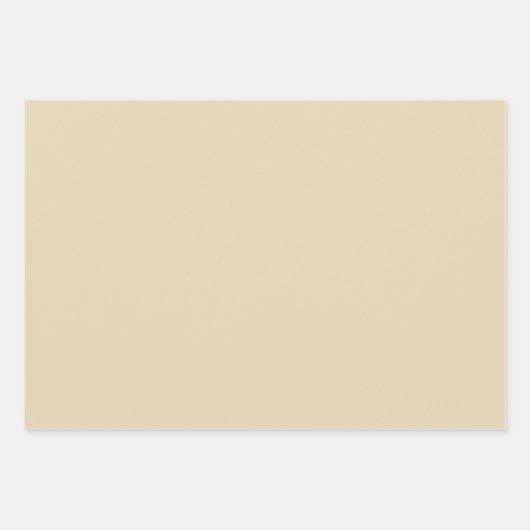 Schlichter Sand, hellbeige, helle Farbe Geschenkpapier Set (Vorderseite 2)