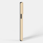 Schlichter Sand, hellbeige, helle Farbe iPhone Hülle (Rechte Seite)