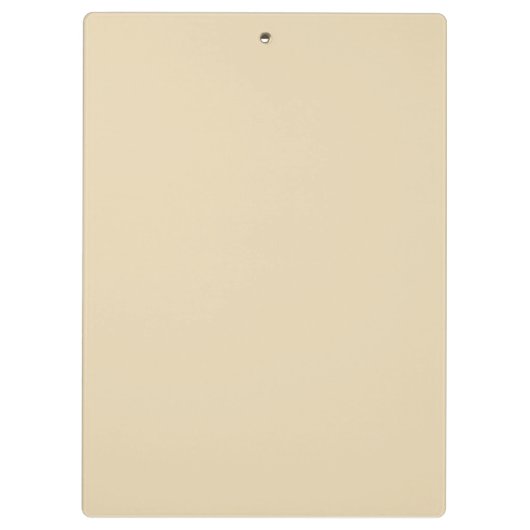 Schlichter Sand, hellbeige, helle Farbe Klemmbrett (Rückseite)