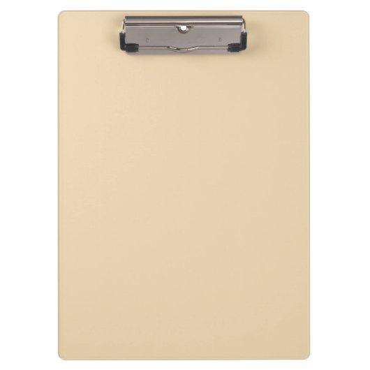 Schlichter Sand, hellbeige, helle Farbe Klemmbrett (Vorderseite)