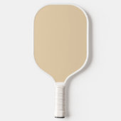 Schlichter Sand, hellbeige, helle Farbe Pickleball Schläger (Rückseite)