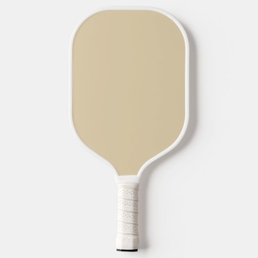 Schlichter Sand, hellbeige, helle Farbe Pickleball Schläger (Rückseite)