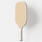 Schlichter Sand, hellbeige, helle Farbe Pickleball Schläger (Links)
