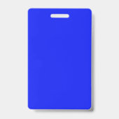 Schlichter Saphir in fester Farbe, leuchtend blau Ausweis (Rückseite)