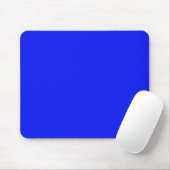 Schlichter Saphir in fester Farbe, leuchtend blau Mousepad (Mit Mouse)