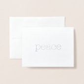 schlichter Schreibtisch elegant minimalistisch Folienkarte (Vorderseite mit Umschlag)