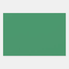 Schlichter Seapfel Fern Green Shades 3 Tones Geschenkpapier Set