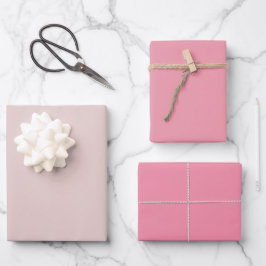 Schlichter Staub Mauvelous Vanilla Rosa Schatten 3 Geschenkpapier Set