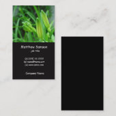 schlichter Stil, grüne Lilie-Visitenkarte Visitenkarte (Vorne/Hinten)