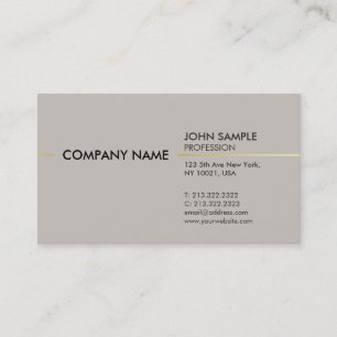 Schlichter stilvoller moderner beruflicher visitenkarte