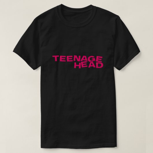 Schlichter Teenager-Kopf (rosa) T-Shirt (Design vorne)