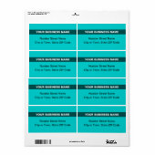 Schlichter Text mit markierter Aquamariner grüner  (Vorne)