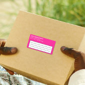 Schlichter Text Rosa-Firmensiegel