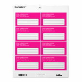 Schlichter Text Rosa-Firmensiegel (Vorne)