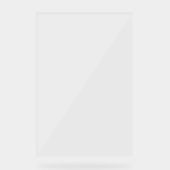 Schlichter, transparenter Abschluss 20" x 30" Acrylschild (Vorderseite)