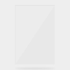 Schlichter, transparenter Abschluss 20" x 30" Acrylschild