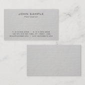 Schlichter Trendy beruflicher erstklassiger Visitenkarte (Vorne/Hinten)