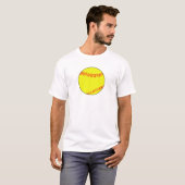 Schlichter und einfacher FastpechSoftball T - Shir T-Shirt (Vorne ganz)