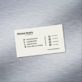 Schlichter Visitenkartenmagnet (Beispiel)