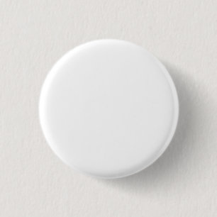 Schlichter weißer 1,25" Beispielleerer Abschluss Button