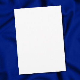 Schlichter weißer 5" x 7" Matte Leere Abschluss Ankündigung