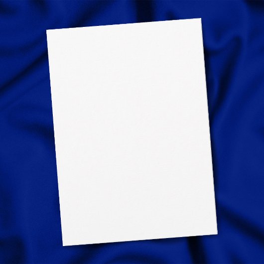 Schlichter weißer 5" x 7" Matte Leere Abschluss Ankündigung