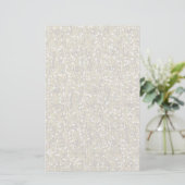 Schlichter weißer Confetti-Glitzer Briefpapier (Stehend Vorderseite)